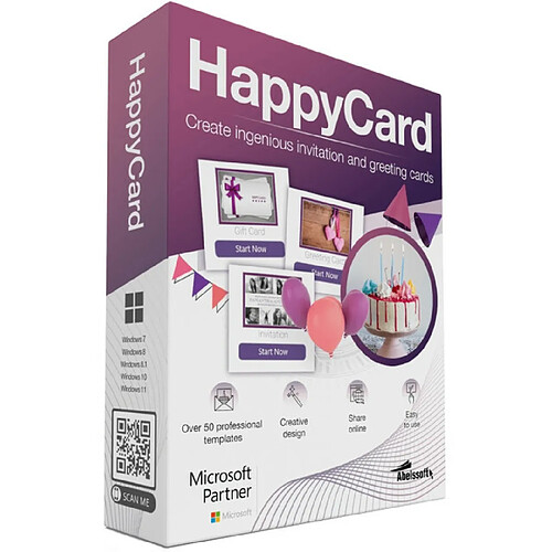 Abelssoft HappyCard - Licence perpétuelle - 1 PC - A télécharger