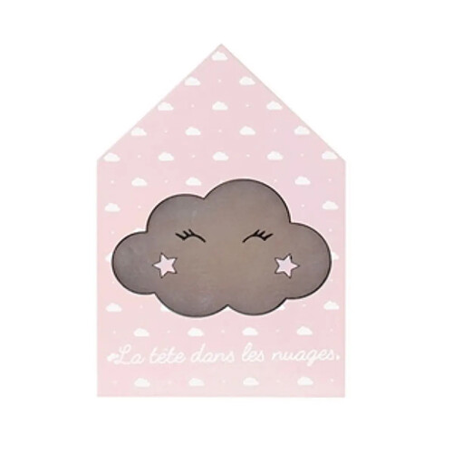 The Home Deco Factory Décoration lumineuse pour enfant Nuage - Rose