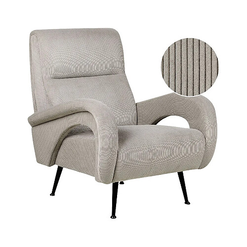 Beliani Fauteuil SVALOV Gris