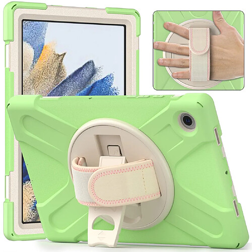 Coque en silicone avec béquille rotative Matcha vert pour votre Samsung Galaxy Tab A8 10.5 (2021)