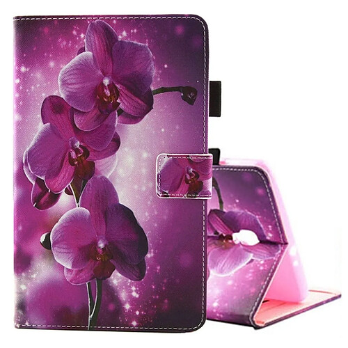 Wewoo Housse Étui Violet pour Samsung Galaxy Tab A 8.0 / T380 & T385 orchidée modèle Horizontal en cuir flip avec titulaire et fentes cartes