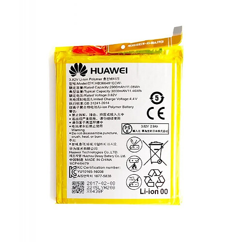 Batterie origine Huawei hb366481ecw pour P9, P8 lite 2017, p10 Lite, Honor 8, 5 C, 7 Lite