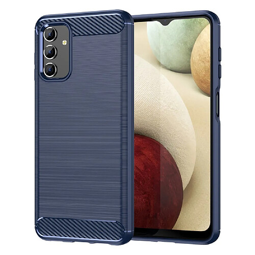 Htdmobiles Coque pour Samsung Galaxy A13 4G / 5G - housse etui silicone gel carbone + film ecran - BLEU FONCE