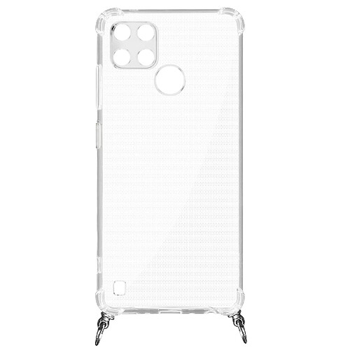 Avizar Coque Realme C21Y et C25Y Anneau personnalisable avec bijou/Chaîne - Transparent