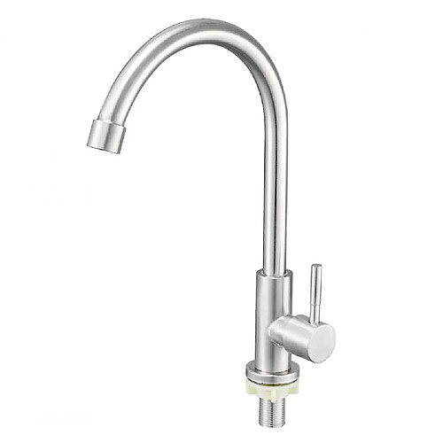 Universal Robinet inox robinet simple eau froide salle de bain robinet vertical cuisine