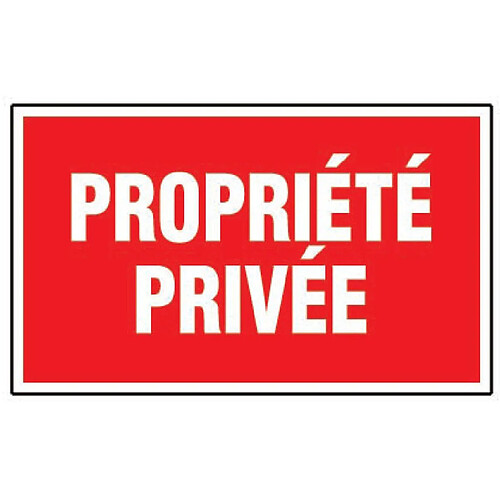 Panneaux de signalisation rectangulaires Outibat Propriété privée