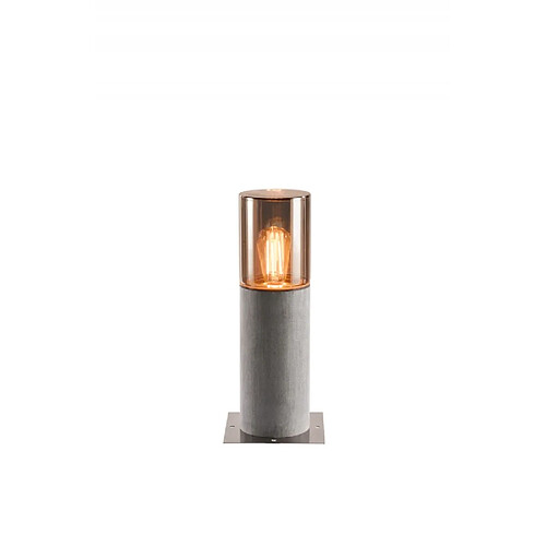 Slv LISENNE 40, borne, gris verre fumé, E27 23W max., IP54