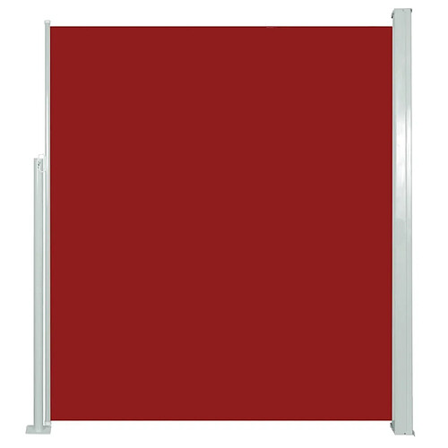 Maison Chic Auvent latéral rétractable de balcon | Store extérieur | Auvent solaire de patio 160x500 cm Rouge -GKD80892