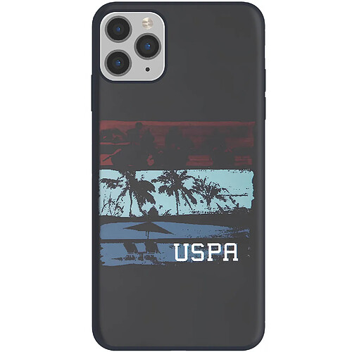 Us Polo U.S Polo Coque pour iPhone 11 Pro Max Tricolor Summer Antichoc Noir