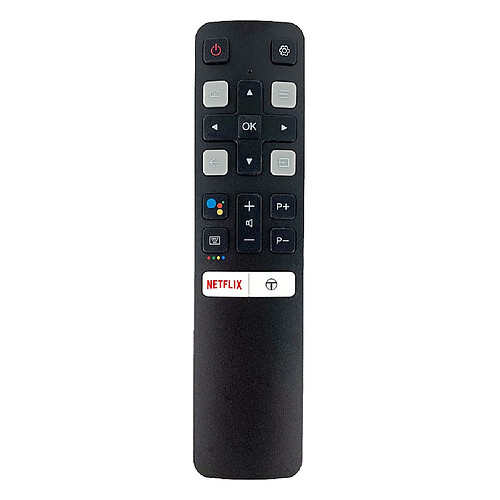 Universal Télécommande vocale RC802V FUT6 Google Assistant TCL TV.(Le noir)