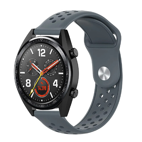 Bracelet en TPU couleur unie gris pour votre Samsung Galaxy Watch 42mm