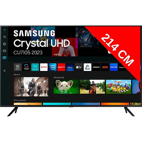 Samsung TV LED 4K 214 cm TU85CU7105