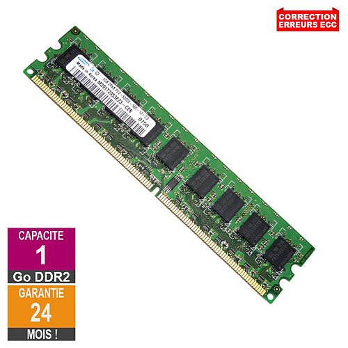 Barrette Mémoire 1Go RAM DDR2 Samsung M391T2953EZ3-CE6 DIMM PC2-5300E · Reconditionné