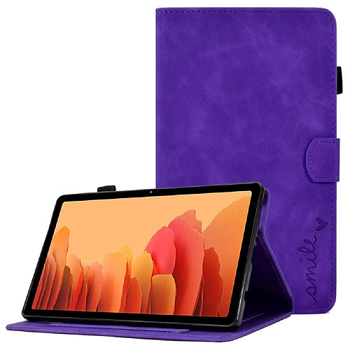 Etui en PU avec support et porte-cartes pour votre Samsung Galaxy Tab A7 10.4 (2020) T500 - violet