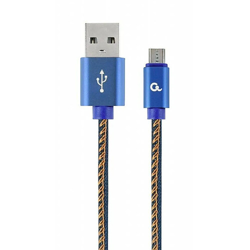 Gembird Cablexpert CC-USB2J-AMMBM-1M-BL câble USB USB 2.0 USB A Micro-USB B Bleu