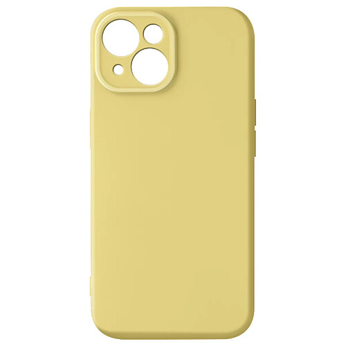 Avizar Coque Silicone pour iPhone 15 Caméra Protégée Soft Touch Série Sweet Jaune