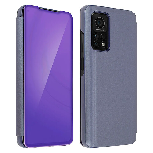 Avizar Étui Xiaomi Mi 10T / Mi 10T Pro Clapet Translucide Design Miroir Support Violet