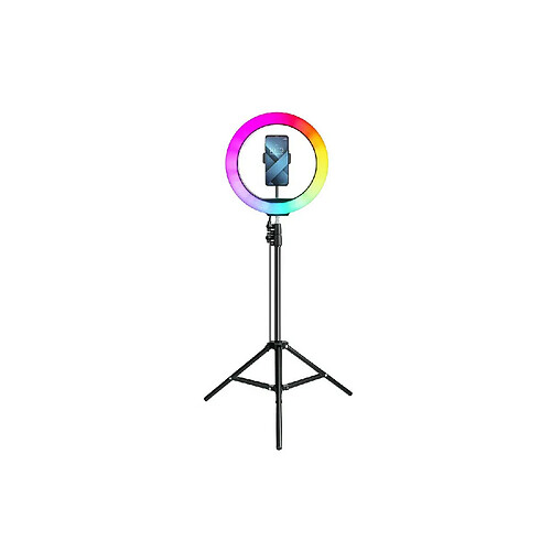 Jaym Lampe Selfie Influenceur Multicolor - de 2800 à 5200K - 12 pouces - avec trépied Support Extensible 185cm