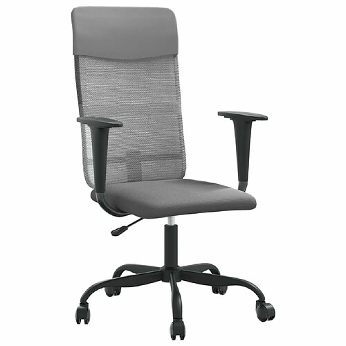 Maison Chic Chaise Gaming | Chaise de bureau Ergonomique Fauteuil réglable en hauteur gris -GKD56373