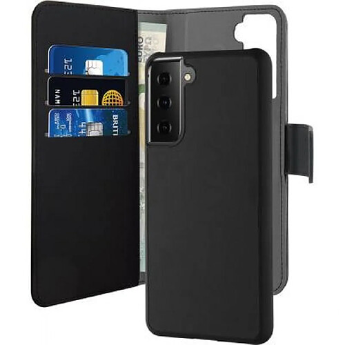 PURO Étui pour Galaxy S21 Plus 5G Folio 2 en 1 avec Coque Magnétique et Porte-cartes Noir