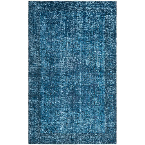 Vidal Tapis de laine 246x155 Bleu Ultra Vintage