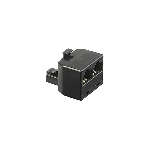 TEL ADAP RJ45/8P8C 1xM 2xF NOIR