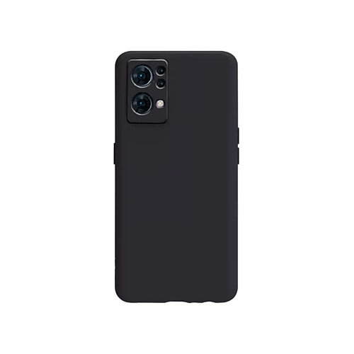 PHONECARE Coque Silicone Liquide pour Oppo Reno7 Pro 5G - Noir