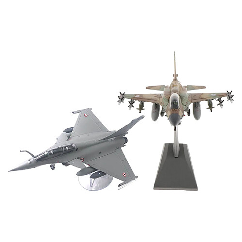 2x 1:72 échelle Dassault Rafale France Fighter + JF-16I Alliage Avion Décor de Chambre