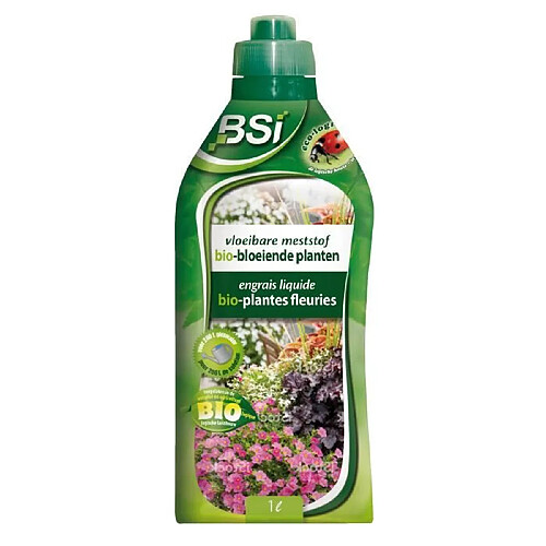 Engrais organique liquide pour plantes fleuries - BSI - Stimule la floraison - Avec Oligo-éléments 1L - UAB