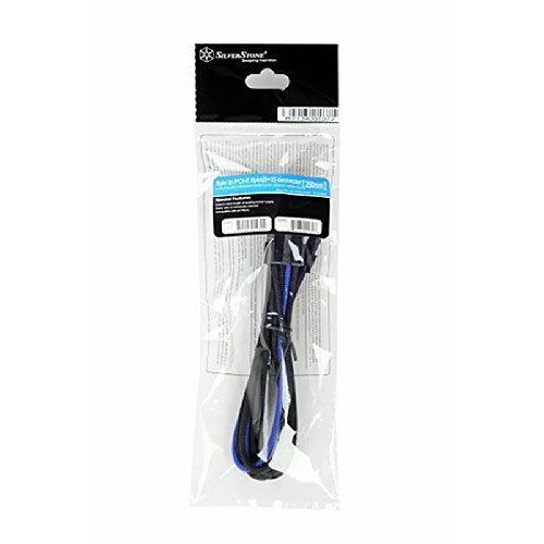 SilverStone SST-PP07-PCIBA Câble d'alimentation Noir/Bleu