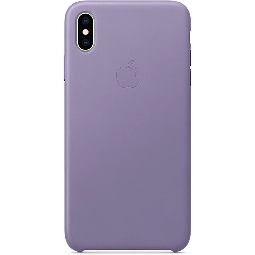 Apple Coque Leather pour iPhone Xs Max - Lilac