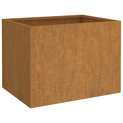 Maison Chic Jardinière,Bac à fleurs - pot de fleur 62x47x46 cm acier corten -GKD88568