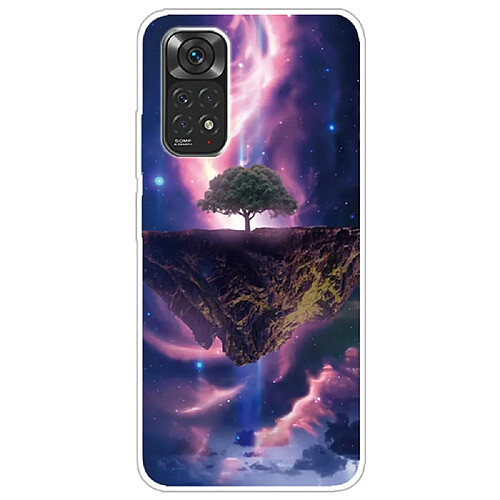 Coque en TPU antichoc, anti-rayures Aurora nuit pour votre Xiaomi Redmi Note 11S 4G/Redmi Note 11 4G (Qualcomm)