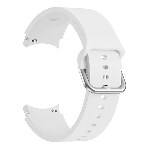 Bracelet en silicone couleur blanc pour votre Samsung Galaxy Watch4 40mm/Watch4 44mm