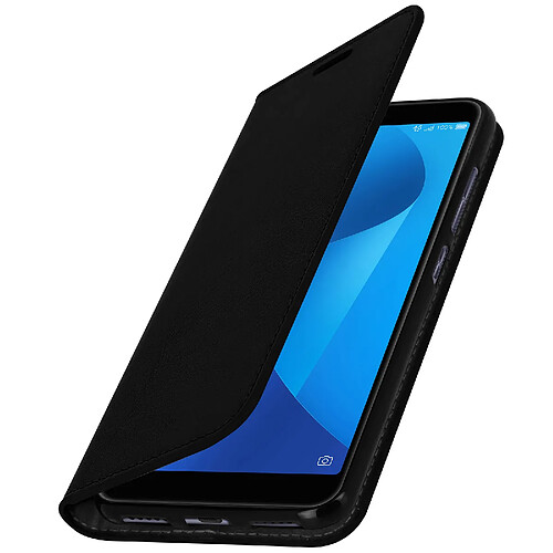 Avizar Etui Asus Zenfone Max Plus M1 Housse Cuir Portefeuille Fonction Support Noir