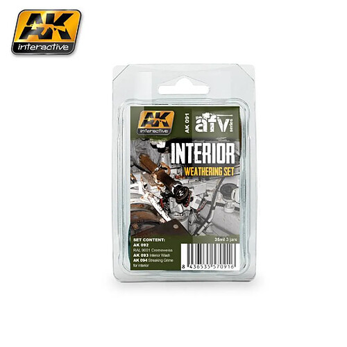 Ak Interactive Peintures Interior Weathering Set