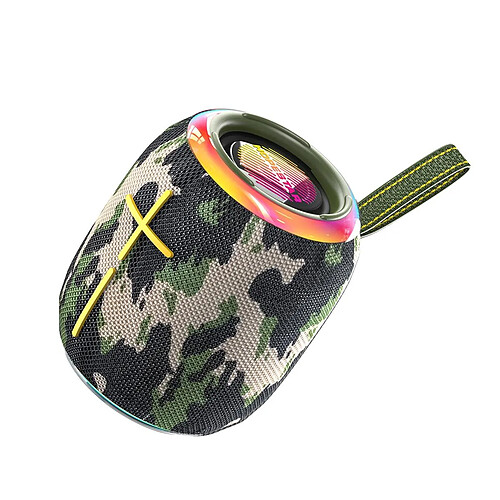 Yonis Enceinte Bluetooth Waterproof 10W Mini Outdoor IPX7 Autonomie 4-6H Camouflage