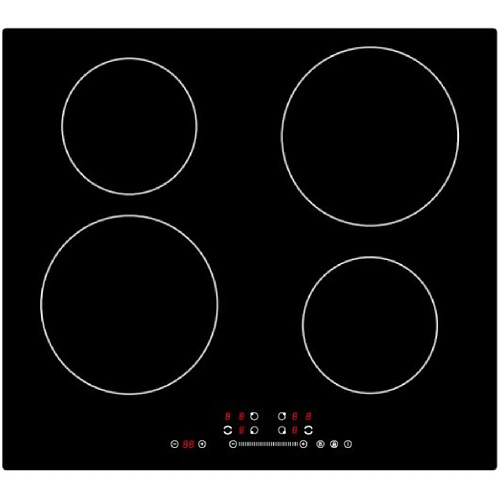 MPM 60-IM-05 Noir Comptoir 55 cm Plaque avec zone à induction 4 zone(s)