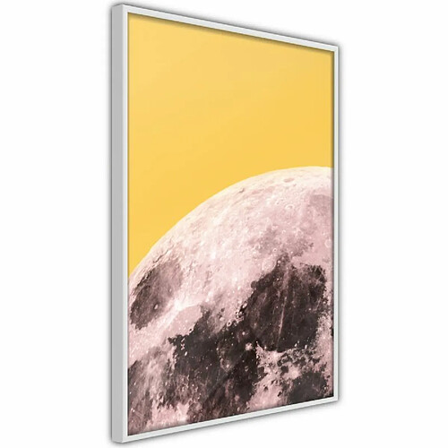 Paris Prix Affiche Murale Encadrée Pink Moon 20 x 30 cm Blanc