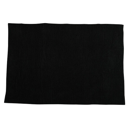 MSV Tapis de bain Microfibre CHENILLE 40x60cm Noir