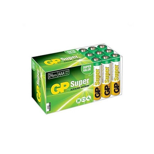 Gp batteries GP - Pack de 24 piles AAA Super Alcaline ( 24PILES-LR03 )