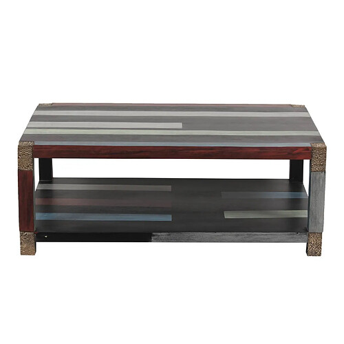 BOIS & CHIFFONS Table basse rectangulaire 120x80cm | Manguier Pushkar