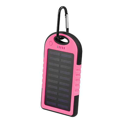 T3Azur Setty Batterie externe solaire 5000 mAh SPBS-05 Rose