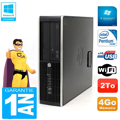 PC HP Compaq Pro 6200 SFF Intel G840 RAM 4Go 2To Graveur DVD Wifi W7 · Occasion