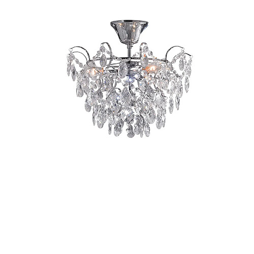 Markslojd Applique 3 Lumières Chrome, Cristal