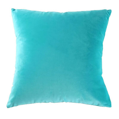 Wewoo Velvet Solid Color Taie d'oreiller soupleTaille 45cm * 45cm Lac Bleu sans noyau