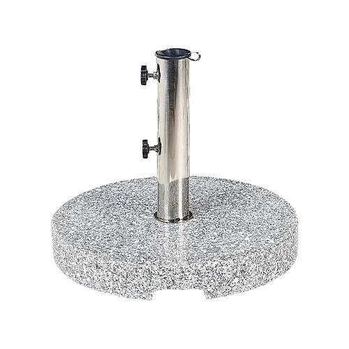 Beliani Socle de parasol CEGGIA Gris Rond