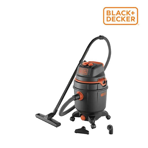 Aspirateur Eau et Poussière souffleur BLACK & DECKER - 1600W - Cuve plastique - 30L