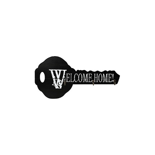 Ac-Deco Décoration murale en forme de clé - Welcome home - L 52 x l 26 cm x H 4 cm