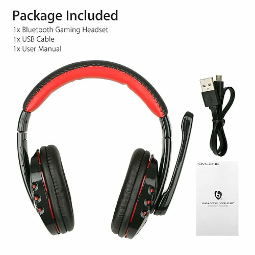 Casque De Jeu Sans Fil Bluetooth Pour Xbox Pc Ps4 Avec Contrôle Du Volume Micro Led Comme Indiqué